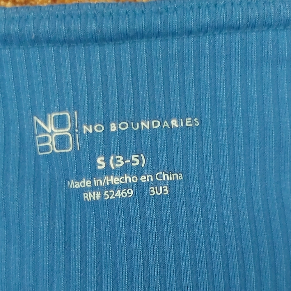 No Boundaries Ribbed Blue Top - Picture 8 of 15